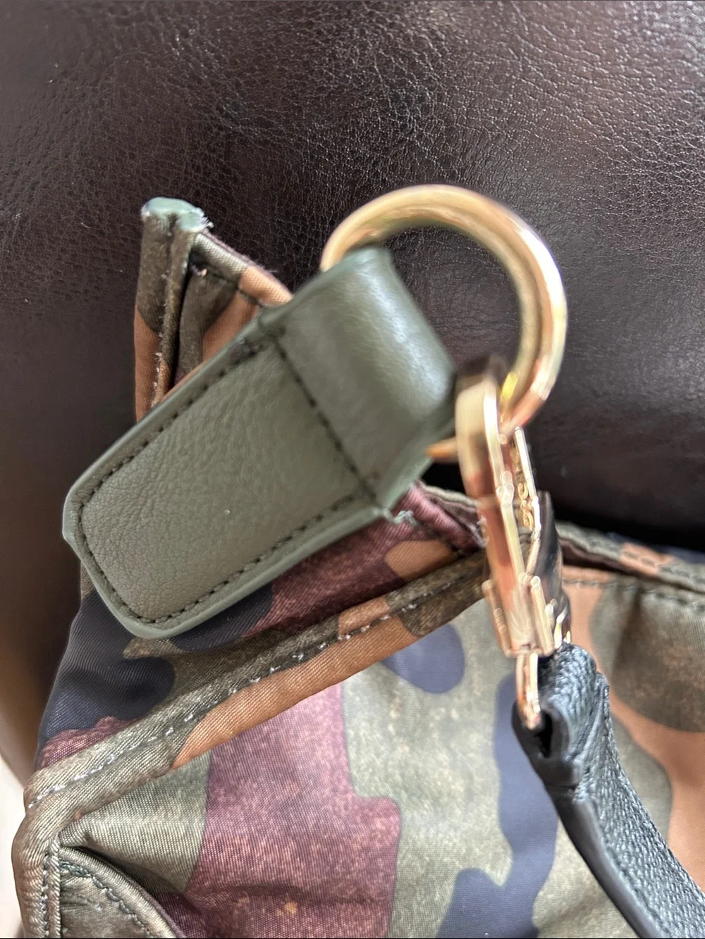 Camouflage Crossbody Shoulder Bag - Black Strap - unbranded